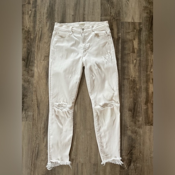 Mother’s Women's White Distressed Jeans size 29 - Picture 1 of 5